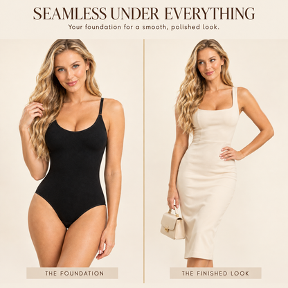 Women's Seamless Shapewear Bodysuit – Tummy Control Body Shaper