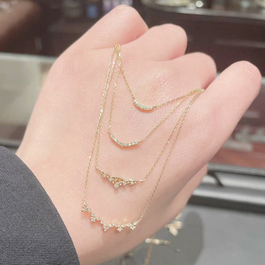 Sterling Silver Collarbone Necklace for Women