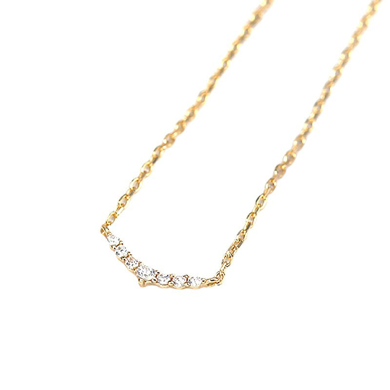 Sterling Silver Collarbone Necklace for Women