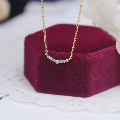 Gold-Plated Sterling Silver Collarbone Necklace