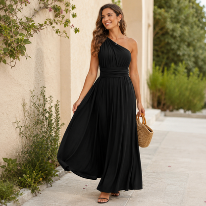 Solid Color Strappy Maxi Dress Lace Up Sleeveless Bodycon