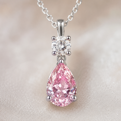 Diamond Teardrop Necklace for Women