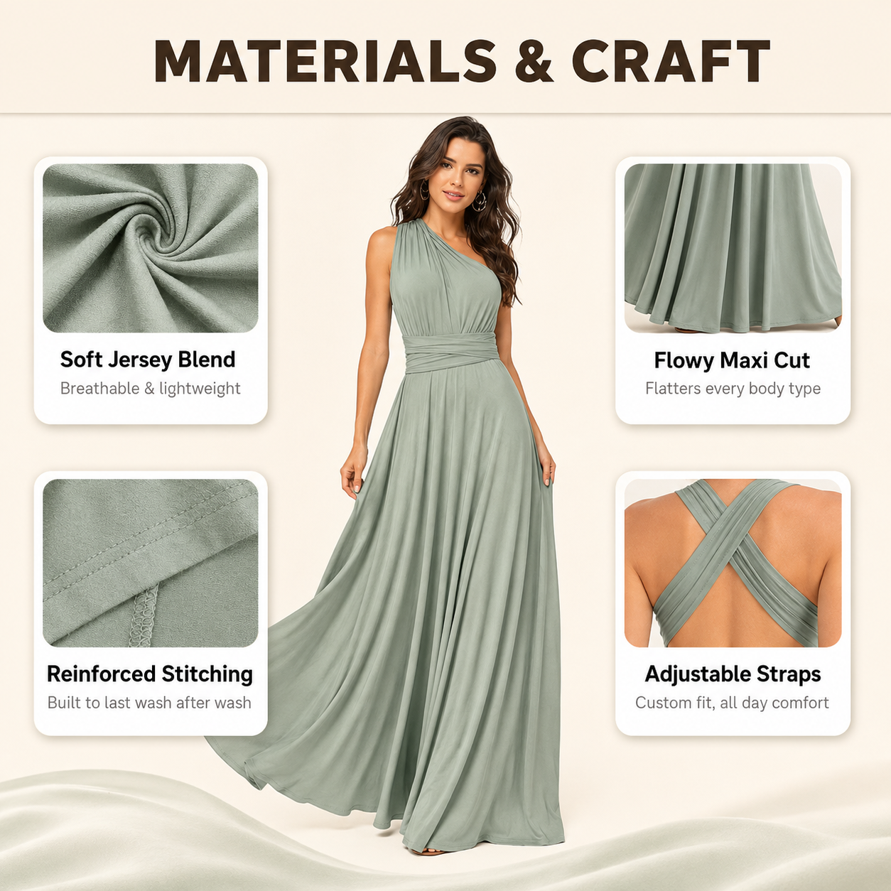Solid Color Strappy Maxi Dress Lace Up Sleeveless Bodycon
