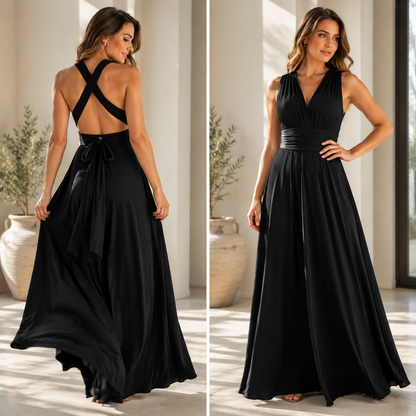 Solid Color Strappy Maxi Dress Lace Up Sleeveless Bodycon